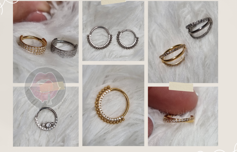 Csavart hatású titánium ékszer