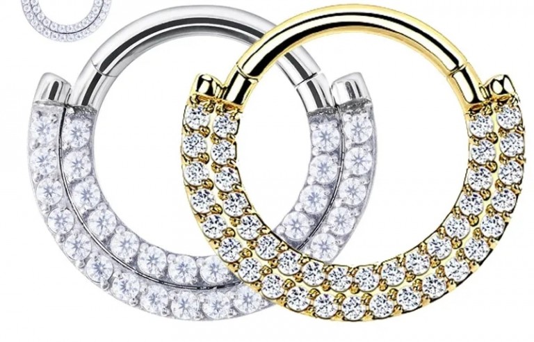 Titánium két soros karika