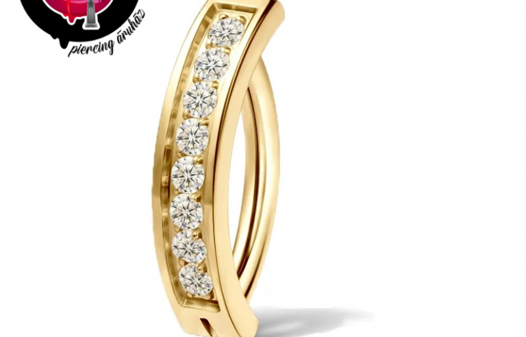 Normál szárú köldökpiercing