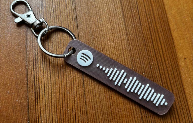 Egyedi Spotify kódos kulcstartó. Infó a leírásban!